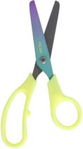 schaar Basic Sunset 13,4 cm staal fluorgeel