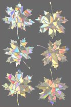 Raamsticker - Herfstbladeren - Suncatcher - Rainbow - Raamdecoratie - Raamfolie - Statisch - Zelfklevend - Sticker