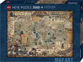 Heye Pirate World Legpuzzel 2000 stuk(s) Kaarten
