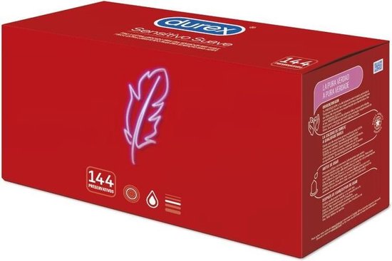 Préservatifs Durex Feeling Sensitive - Boîte de 144 préservatifs