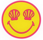 Memoblok Smiley 8,5 cm geel/roze