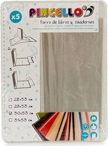 zelfklevend kaftpapier 30 x 53 cm papier wit 5-delig