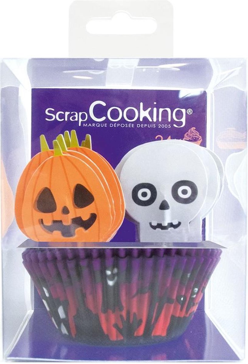 Scrapcooking - Baking Cup & Topper - Halloween - Set/24
