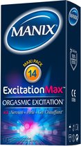 Condooms Manix Excitation Max Nee 18,5 cm (14 uds)