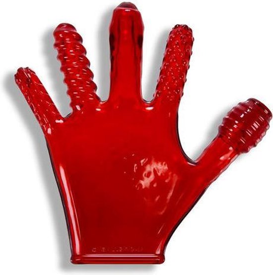 Finger Fuck Handschoen - Rood