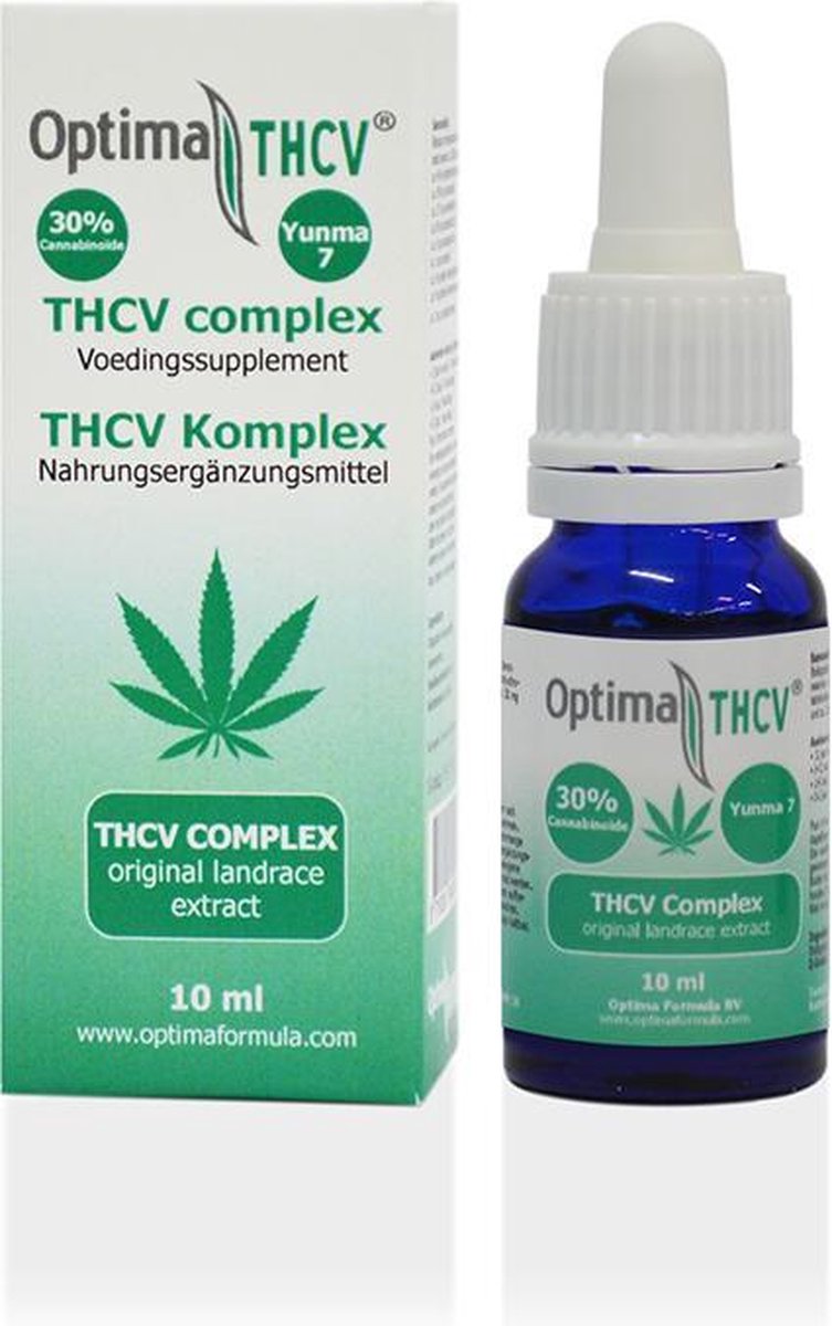 THCV olie complex 30%, Optima Formula, 100% zuivere THCV olie complex, 10ml, tetrahydrocannabivarin