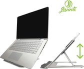 Jaunti Laptop Standaard Verstelbaar en Opvouwbaar - Universele Laptopstandaard - Laptop stand - Laptop Steun - Laptophouder - 10 t/m 17 inch – Zilver – Geschikt voor HP, Acer, Macb