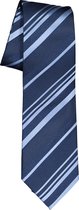 ETERNA stropdas - blauw gestreept - Maat: One size