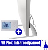 VH Flex Infraroodpaneel - 700W - bijverwarming - Echo Wifi thermostaat - Plug & Heat