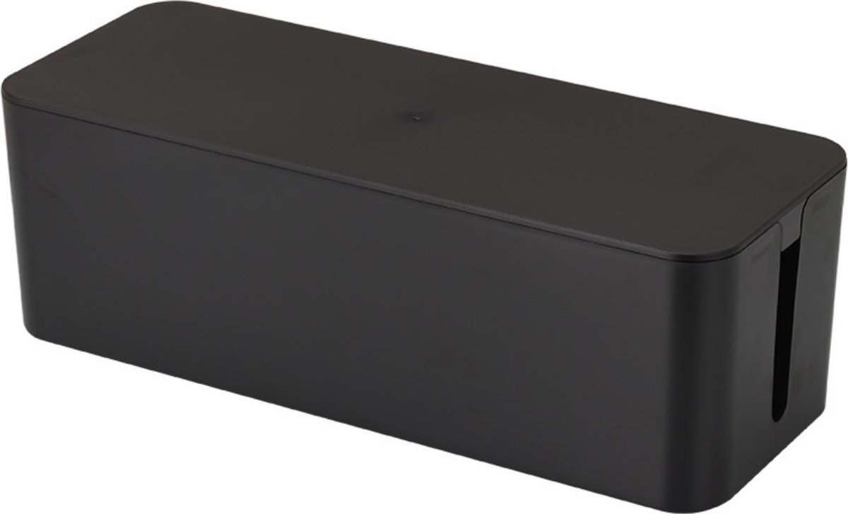 Kabelbox - Kabeldoos - Opbergbox stekkerdoos - Kabelbox voor snoeren wegwerken - Zwart - 40 cm - Allteq