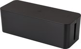 Kabelbox | Kabeldoos | Opbergbox stekkerdoos | Kabelbox voor snoeren wegwerken | Zwart | 40 cm | Allteq