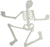 GITD Halloween Hangskelet | Glow In The Dark Skelet | Hangend skelet | Schrikwekkende Halloween versiering