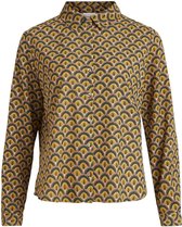 Vila Blouse Vifaju L/s Shirt 14068247 Tigers Eye/antique Dames Maat - W38