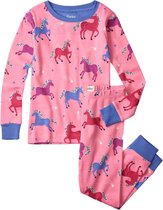 Hatley 2delige Meisjes Pyjama Dreamy Horses Pink Carnation - 104