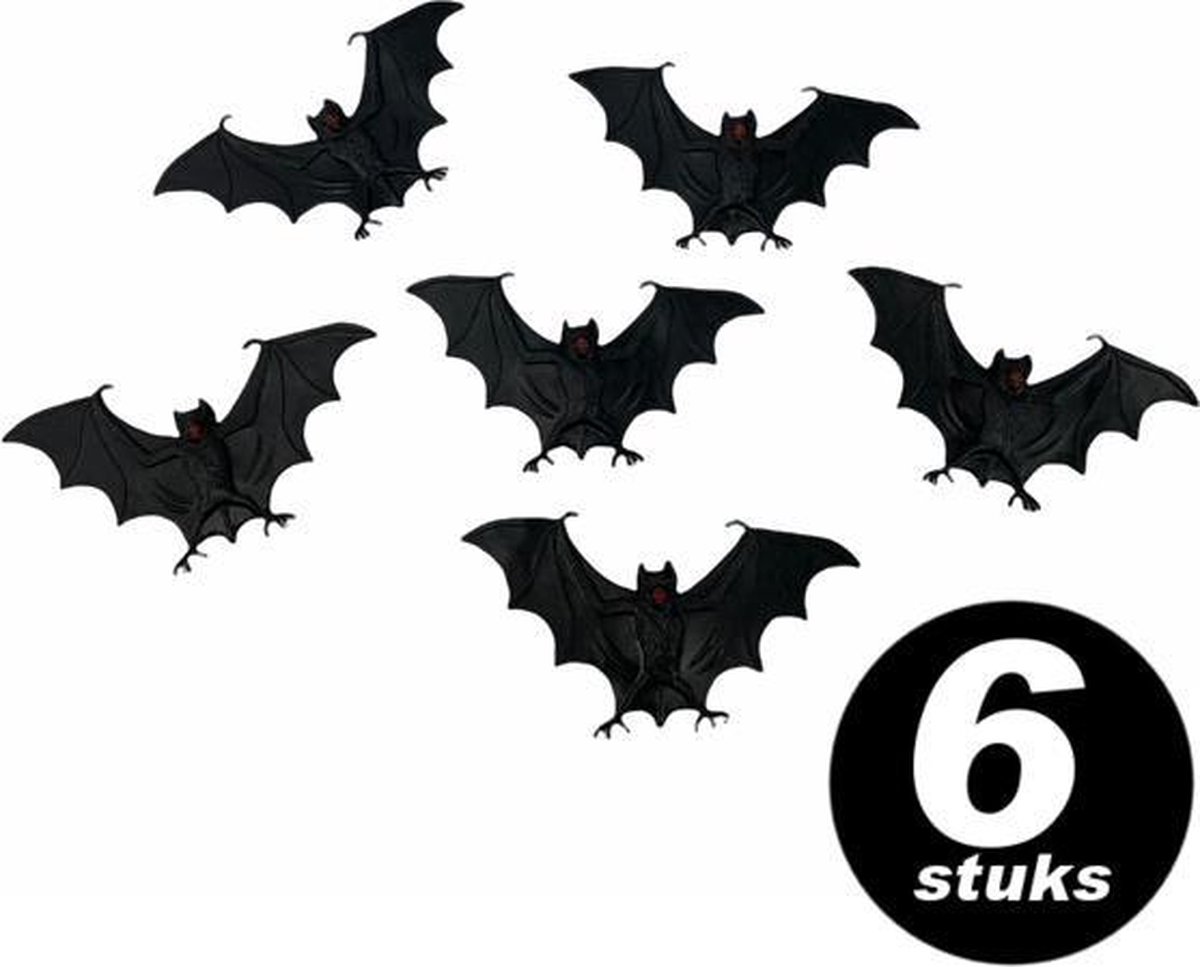 Halloween decoratie – Vleermuizen – 6 stuks