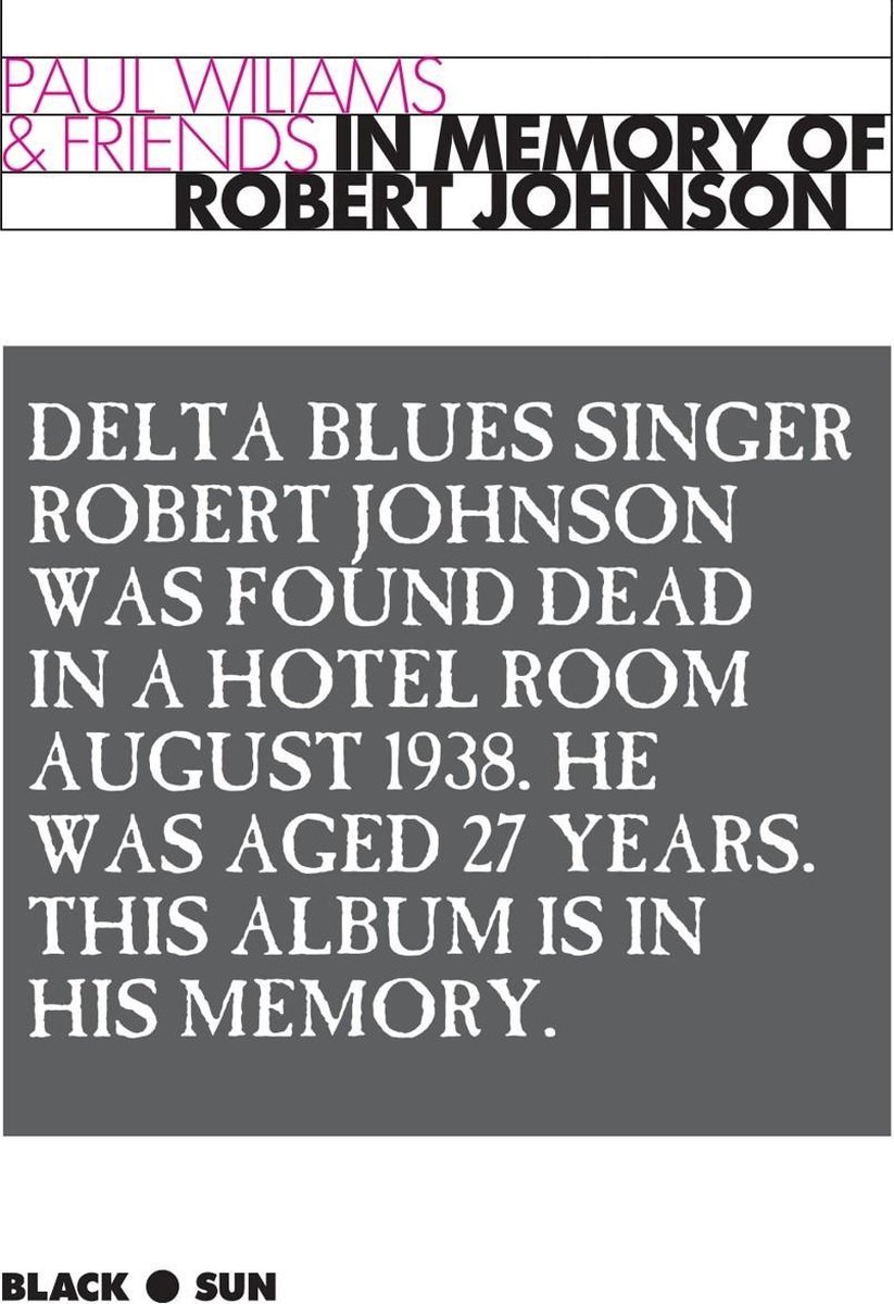 Paul Williams & Friends - In Memory Of Robert Johnson (CD)
