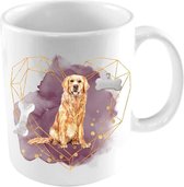 Diver Pet Honden Mok - Golden Retriever Mok - Mok met Hond - Hondenliefhebber Cadeau - 325ml