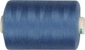 naaigaren polyester blauw 1000 meter