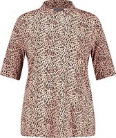 SAMOON Shirt met halflange mouwen en dierenprint