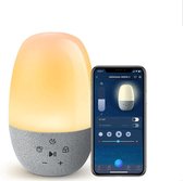 Cocons® Nachtlamp voor kind multifunctionele LED verlichting – wake up - bed lees lamp borstvoeding – Smart phone app voice control wifi – Slaaptrainer baby met witte ruis