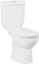 Bally Sedef P-Trap Duoblok Toiletpot Met RVS Sproeier (Bidet) Wit