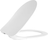 Bally Duck Toiletzitting Flat Softclose Duroplast Met Inox Scharnieren Mat Wit