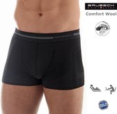 Brubeck Comfort | Heren Onderbroek - Boxershort Naadloos met Merino Wol -  Zwart - L