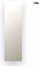 H&L plakspiegel - rechthoek - 105 x 27 cm - inclusief ophangstickers