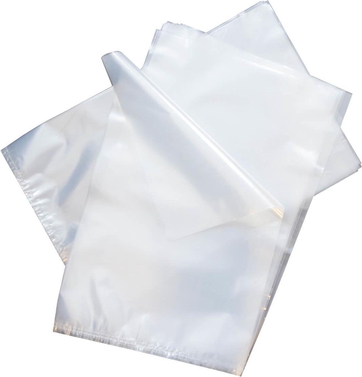 500x plastic zakken LDPE 53x70cm 50my