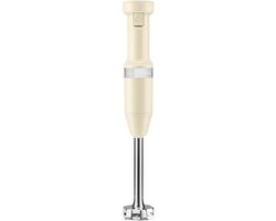 Professionele Kitchenaid Staafmixer Set 20cm - Amandelwit / Creme - Garde + Hakmolen + Mengbeker + Panbeschermer van KitchenAid — afbeelding 3