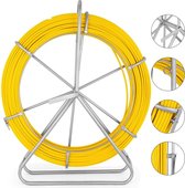 Dakta® Glasvezelkabel | 130M | Op Haspel | Draagbaar | Internetkabel | Voor professioneel gebruik