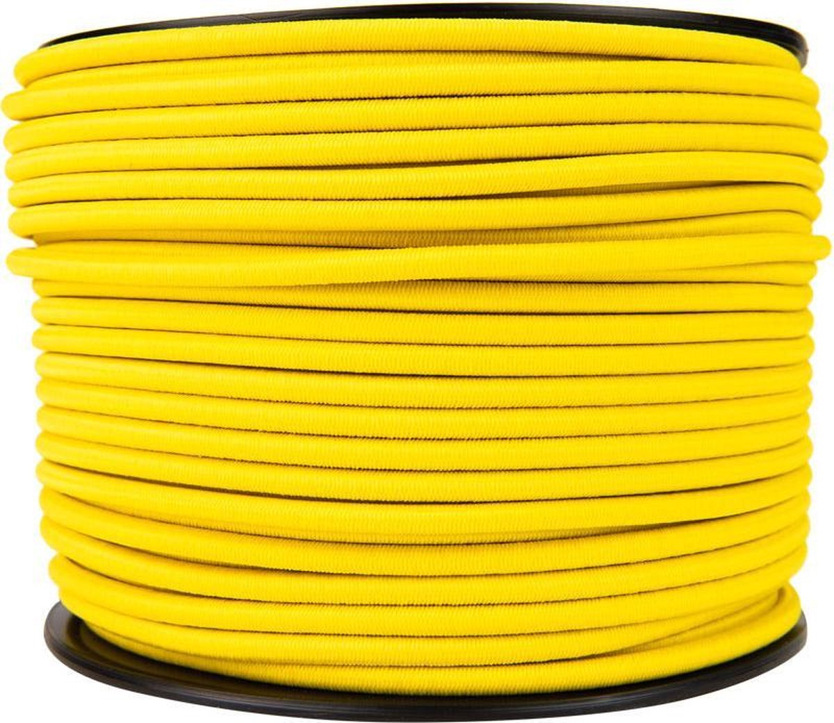 Afdekzeilwinkel - Elastisch koord 6mm geel op rol - 100 meter
