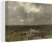 Toile Peinture Le Marais - Anton Mauve - 120x80 cm - Décoration murale