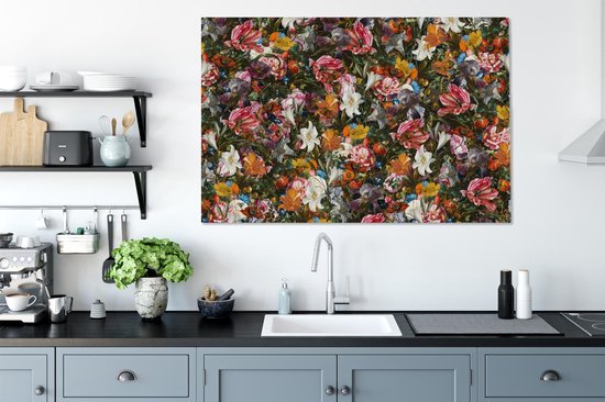 Oude Meesters Canvas - 120x80 - Peinture sur toile - Fleurs - Art - Oude Meesters