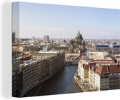 Berlin paysage urbain avec la cathédrale en toile 120x80 cm - impression photo sur toile peinture Décoration murale salon / chambre à coucher) / Villes Peintures Toile