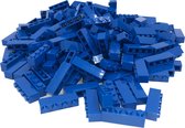 125 Bouwstenen 1x4 | Blauw | compatibel met grote merken | SmallBricks