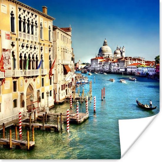 Poster Venetië - Italië - Water - 30x30 cm