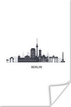 Poster Berlijn - Europa - Skyline - 80x120 cm