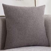 Kussenhoes - Kussenhoes Vierkantjes - Pillow cover - 45 x 45cm - Grijs