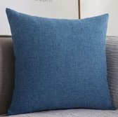 Kussenhoes - Kussenhoes Vierkantjes - Pillow cover - 45 x 45cm - Blauw