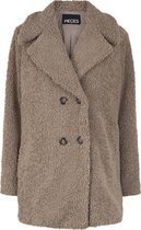 Pieces PCFORRIE TEDDY JACKET Vrouwen Jas  - Maat XS