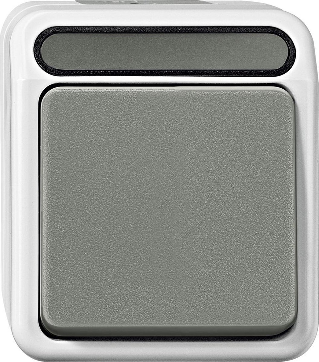 Wisselschakelaar Buiten - Opbouw - Grijs - Aquastar - Schneider Electric - MTN3116-8029