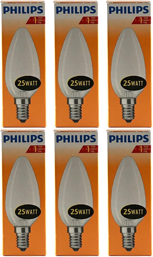 Philips - Gloeilamp - 25Watt - E14 Fitting - Mat - Dimbaar - Gloeilampen -... | bol.com
