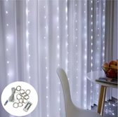 LED kerst gordijn - 3x3 meter - Wit - Leds - Kerst - Gordijnverlichting