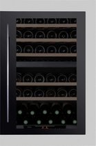 Bol.com PeVino 42 Flessen - Inbouw Wijnklimaatkast - 2 zones - Zwart / RVS aanbieding