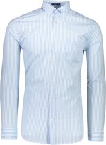 Gant Overhemd Blauw Normaal - Maat L - Heren - Herfst/Winter Collectie - Katoen