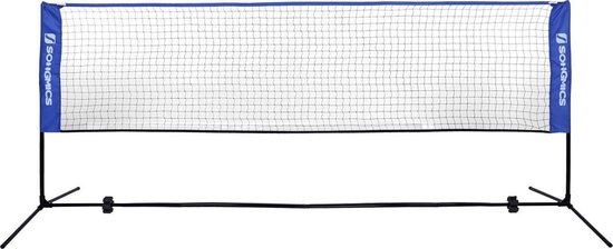 Filet de badminton 4m filet de volley-ball/tennis bleu portable hauteur 155  cm