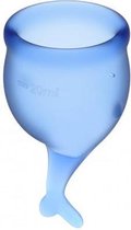 Satisfyer Feel Secure Menstruatie Cup Set - Blauw