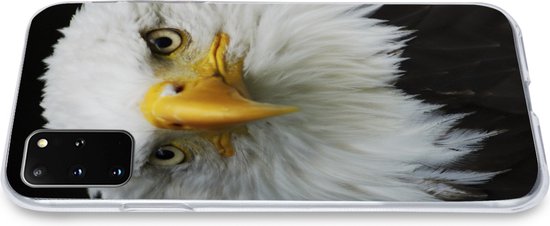 Telefoonhoesje Geschikt voor Samsung Galaxy S20 Plus hoesje - Arend - Zwart - Wit - Siliconen Telefoonhoesje Telefoonhoesje