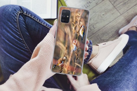 Coque Samsung Galaxy A51 - Vogels - Branches - Forêt - Siliconen